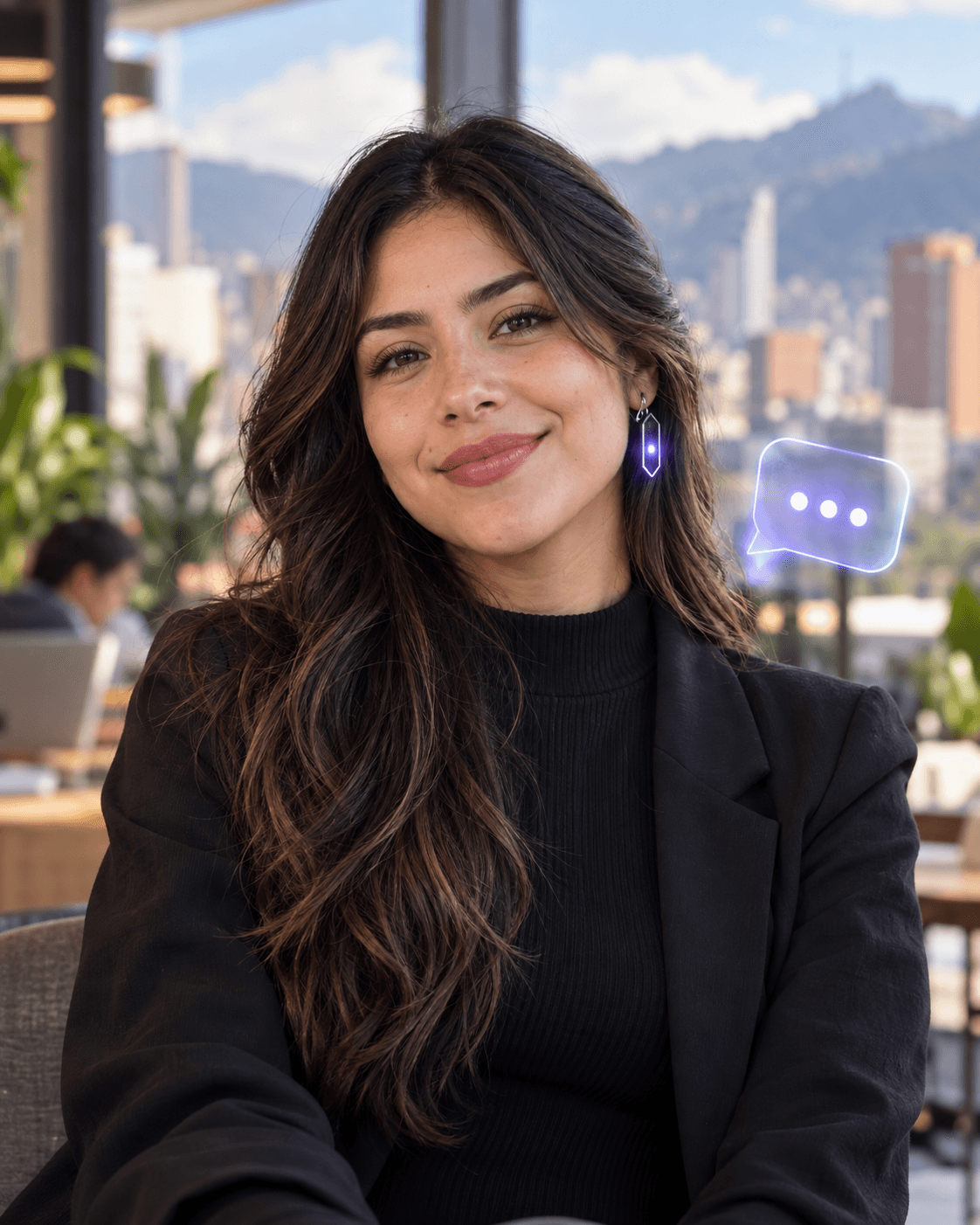 Retrato de Sara BOT-ero, la agente de marketing